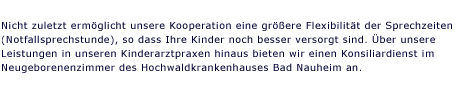 Kinderheilkunde Wetterau | Kinderarztpraxis Dr. Certa, Dr. Fuchshuber, Dr. Gossen