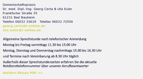 Kinderheilkunde Wetterau  | Dr. Certa und Uta Euler in Bad Nauheim
